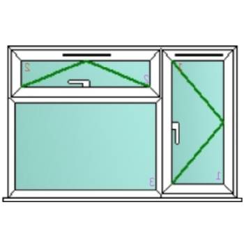 UPVC plastic window side top openers